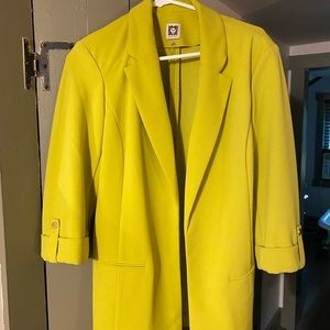 bright green/yellow blazer
